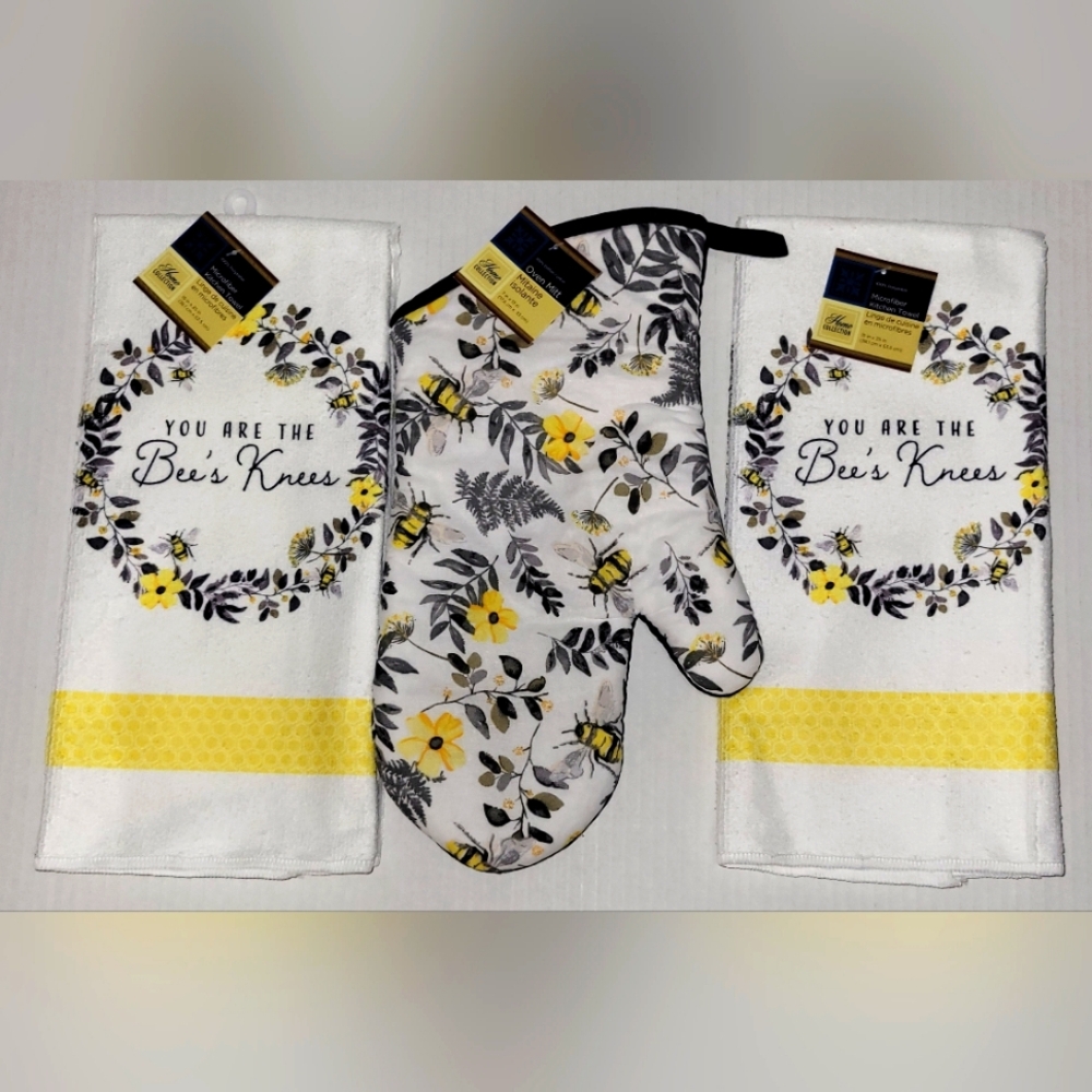3 Piece You Are the Bee's Knees Kitchen Set